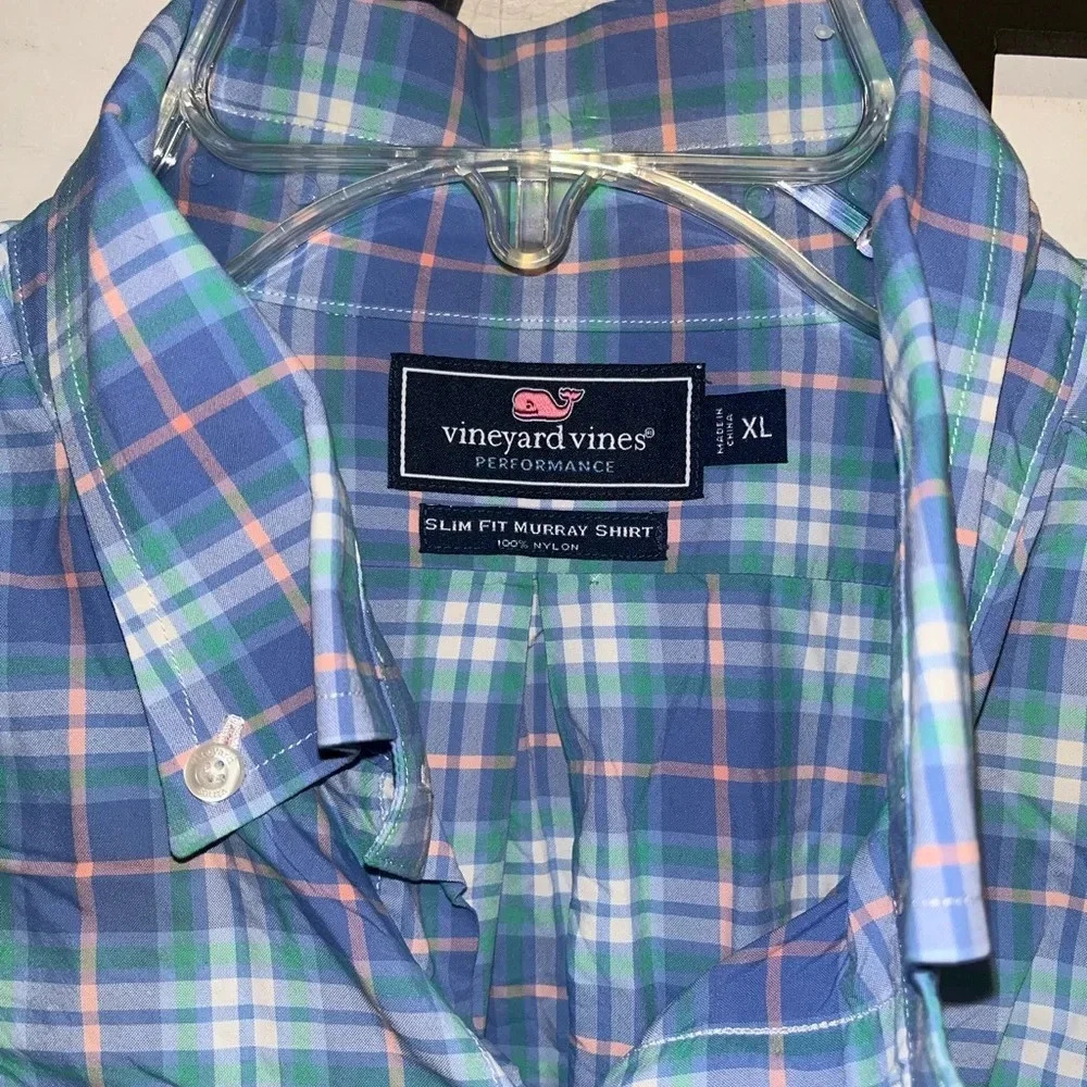vineyard vines plaid men’s slim fit‎ Murray shirt
